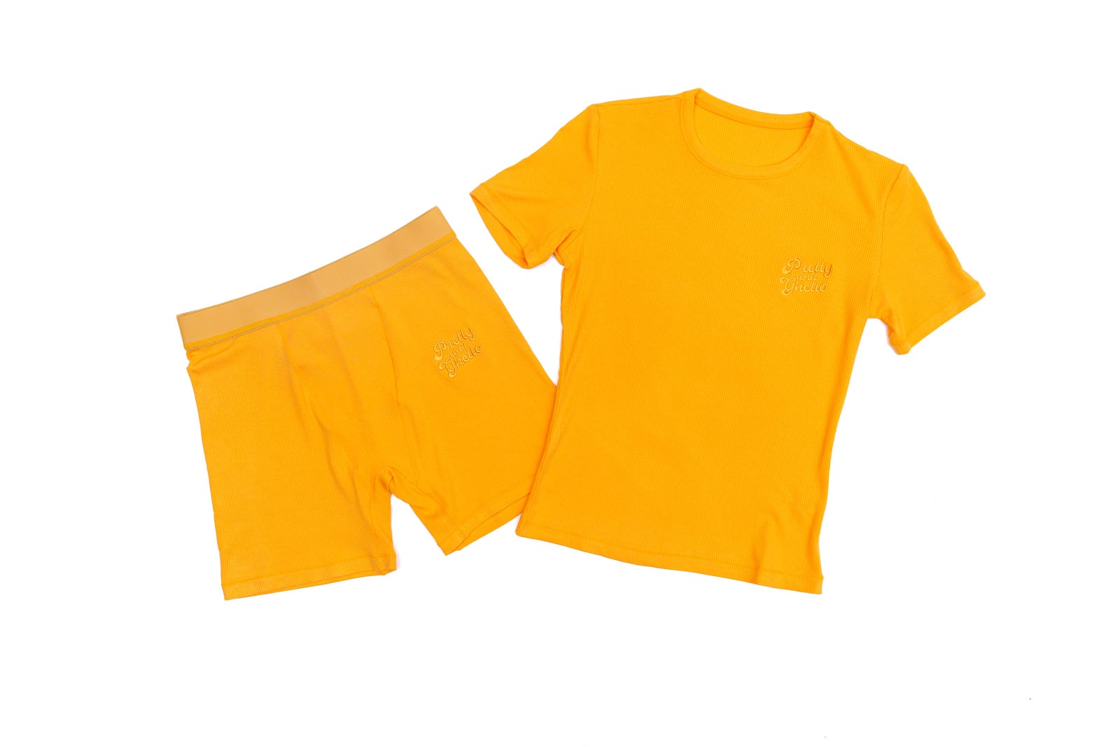 P&G LOUNGE SHORTS SET (ORANGE CREAM)