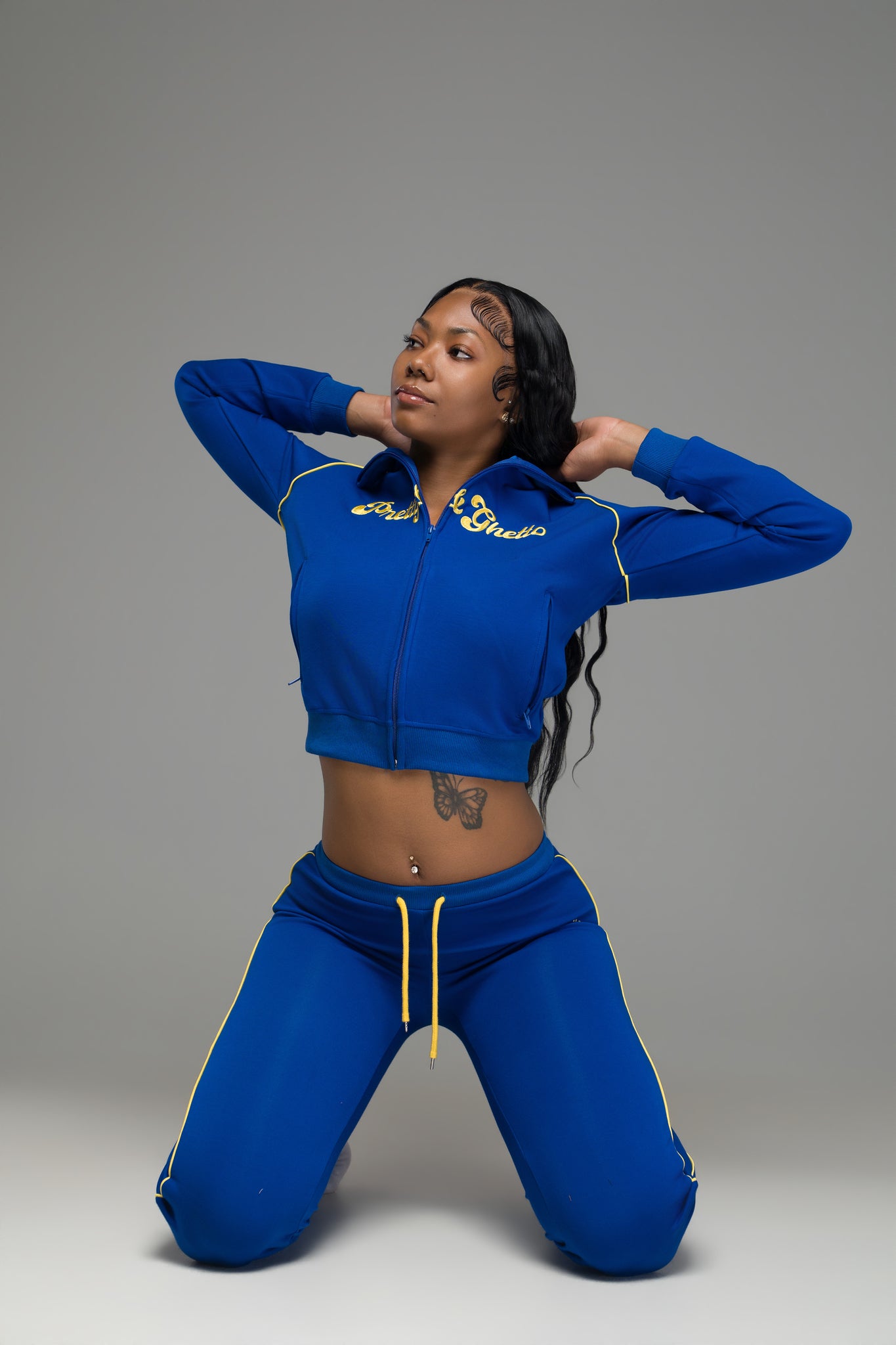 P&G TRACKSUIT ROYAL/YELLOW