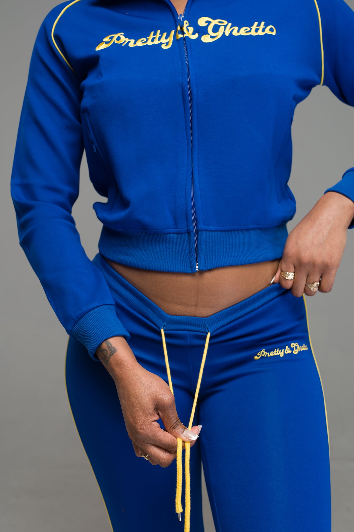 P&G TRACKSUIT ROYAL/YELLOW